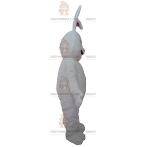 Χαριτωμένη και φλερτική στολή μασκότ Big White and Red Rabbit