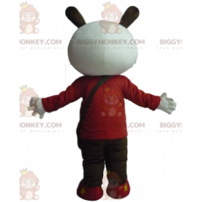 Disfraz de mascota BIGGYMONKEY™ Conejito blanco y negro con