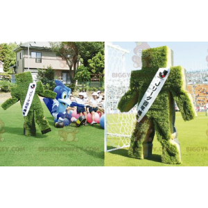 Snowman Grass Hedge BIGGYMONKEY™ Mascot Costume -