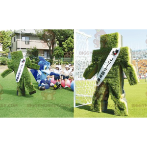 Snowman Grass Hedge BIGGYMONKEY™ Mascot Costume –