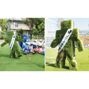 Snowman Grass Hedge BIGGYMONKEY™ Mascot Costume -
