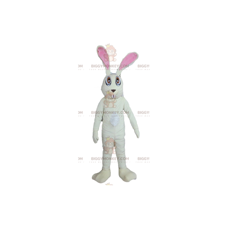 Costume da mascotte Big Fun bianco e rosa Bunny BIGGYMONKEY™ - Costume da mascotte Big Fun bianco e rosa Bunny BIGGYMONKEY™ -