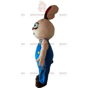 Søt rund, fyldig beige og brun kanin BIGGYMONKEY™ maskotkostyme - Kanin maskot - BIGGYMONKEY_03254 - BiggyMonkey.com