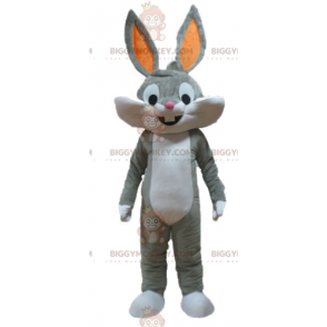Looney Tunes Beroemd grijs konijn Bugs Bunny BIGGYMONKEY™ mascottekostuum - Mascottes beroemde mensen - BiggyMonkey.com