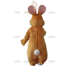 Weiches und stilvolles braun-weißes Kaninchen BIGGYMONKEY™ Maskottchen-Kostüm - Kaninchen Maskottchen - BiggyMonkey.com