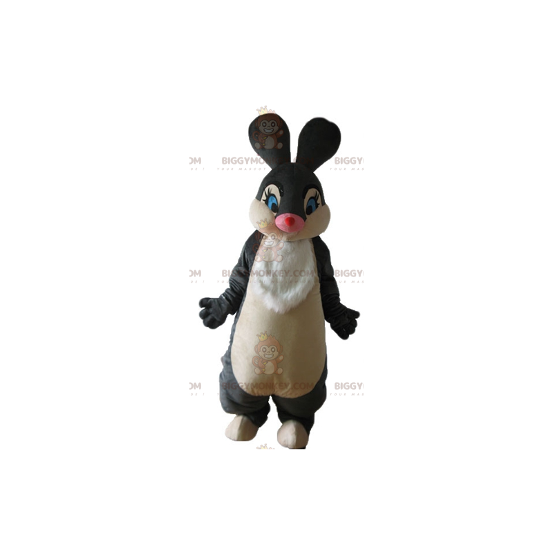 Soft and Stylish Black and White Rabbit BIGGYMONKEY™ Mascot Soft and Stylish Black and White Rabbit BIGGYMONKEY™ Mascot