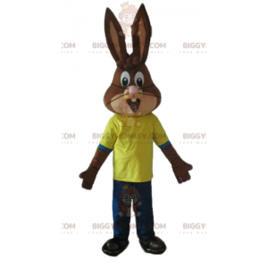 Nesquik Famous Brown Bunny Quicky BIGGYMONKEY™ mascottekostuum