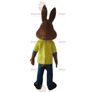 Nesquik kuuluisa ruskea pupu Quicky BIGGYMONKEY™ maskottiasu -