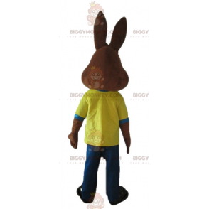 Nesquik Famous Brown Bunny Quicky BIGGYMONKEY™ Mascot Costume –