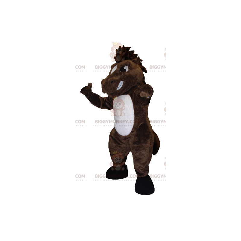 Kostým maskota BIGGYMONKEY™ Hnědobílého koně – Biggymonkey.com