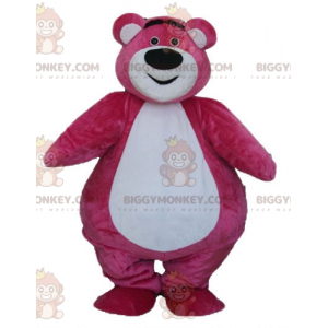 BIGGYMONKEY™ Big Plump e simpatico costume da mascotte da orso rosa e bianco - Orso mascotte - BiggyMonkey.com