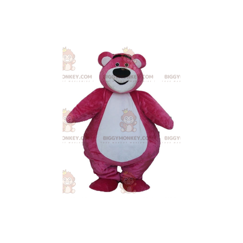 BIGGYMONKEY™ stort fyldigt og sødt maskotkostume i lyserød og BIGGYMONKEY™ stort fyldigt og sødt maskotkostume i lyserød og