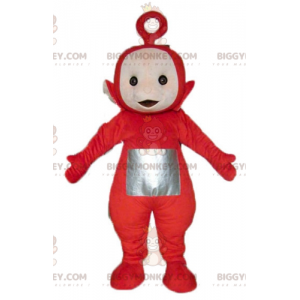 Costume de mascotte BIGGYMONKEY™ de Po le Télétubbies rouge de