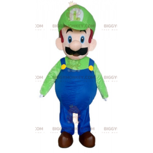 BIGGYMONKEY™ maskotdräkt av Luigi berömda tv-spelkaraktär -