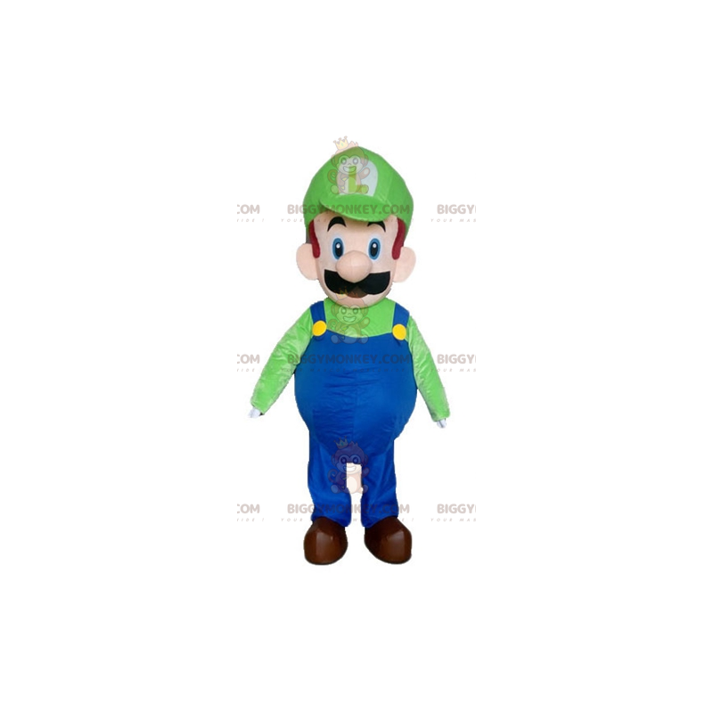 Costume de mascotte BIGGYMONKEY™ de Luigi personnage de jeu Costume de mascotte BIGGYMONKEY™ de Luigi personnage de jeu