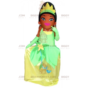 BIGGYMONKEY™ Prinsessan Tiana Maskotdräkt från The Princess and