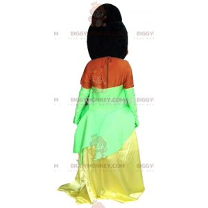 BIGGYMONKEY™ Prinsessa Tiana -maskottiasu The Prinsessa ja
