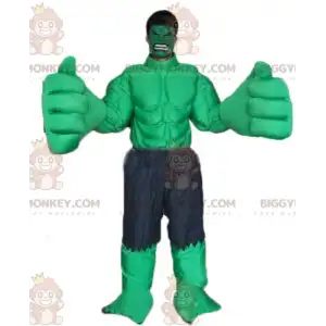 Marvel Famous Green Hulk Character BIGGYMONKEY™ maskotkostume -