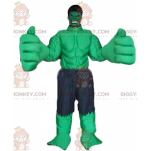 Marvel Famous Green Hulk Character BIGGYMONKEY™ maskotkostume -