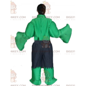 Disfraz de mascota BIGGYMONKEY™ del famoso Hulk verde de Marvel