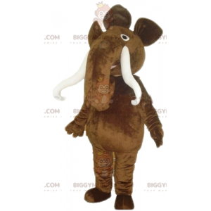 BIGGYMONKEY™ Big Brown Mammoth Mascot -asu, jossa on isot