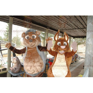 La mascotte del riccio e dello scoiattolo di BIGGYMONKEY™ -