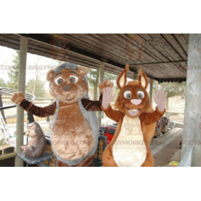 BIGGYMONKEY™s Igel- und Eichhörnchen-Maskottchen -