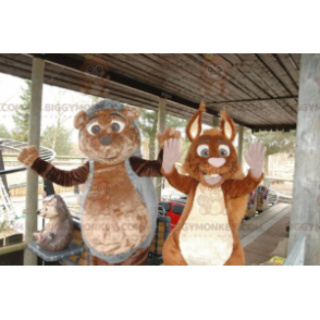 Maskot ježka a veverky BIGGYMONKEY™ – Biggymonkey.com