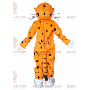 Traje de mascote laranja branco e preto tigre BIGGYMONKEY™ com