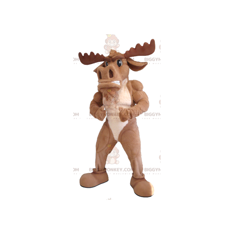 Costume mascotte Brown Caribou Moose BIGGYMONKEY™ - Costume mascotte Brown Caribou Moose BIGGYMONKEY™ -