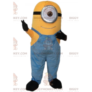 Cartoon geel karakter Minion BIGGYMONKEY™ mascottekostuum -