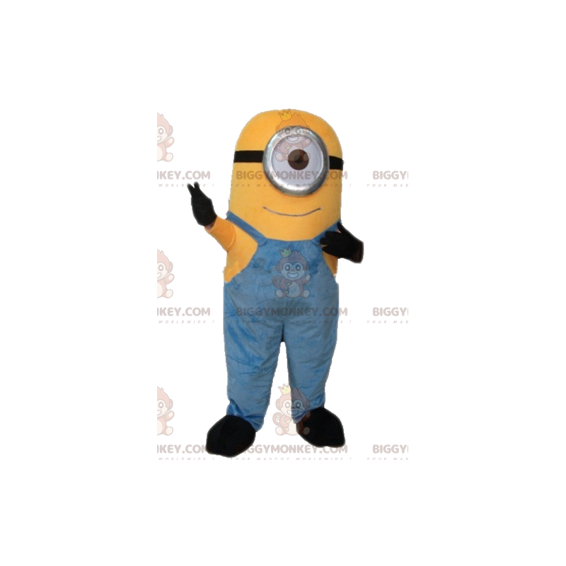 Costume de mascotte BIGGYMONKEY™ de Minion personnage jaune de Costume de mascotte BIGGYMONKEY™ de Minion personnage jaune de