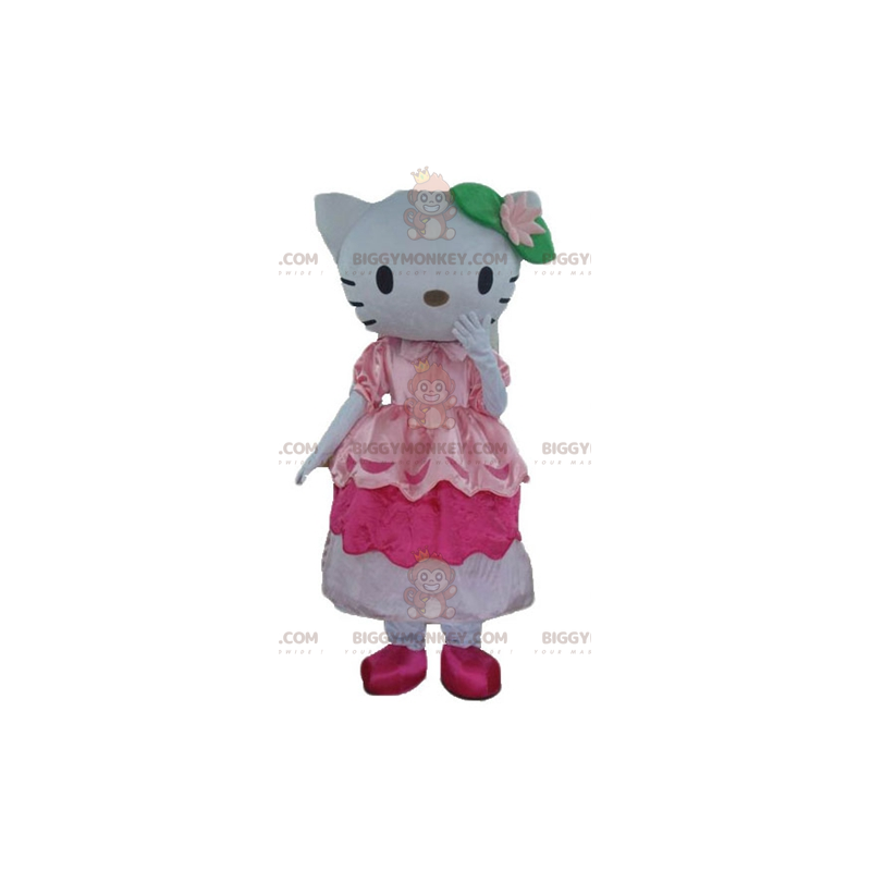 Kostium maskotki BIGGYMONKEY™ słynnego kota Hello Kitty w Kostium maskotki BIGGYMONKEY™ słynnego kota Hello Kitty w