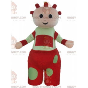 Κόκκινη και πράσινη στολή μασκότ BIGGYMONKEY™ Giant Baby Doll - Μασκότ αντικειμένων - BIGGYMONKEY_03304 - BiggyMonkey.com