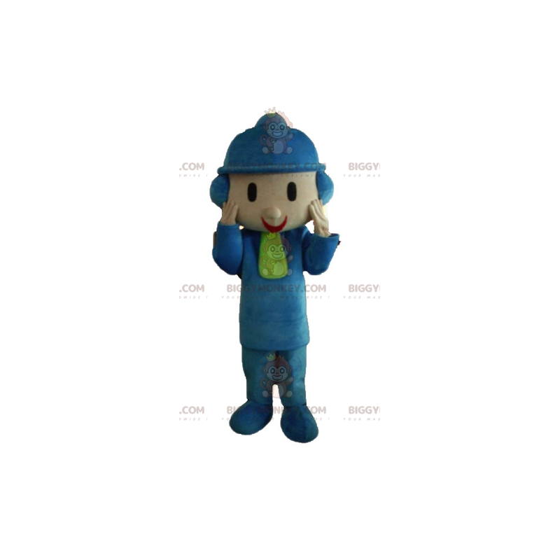 Traje de mascote infantil BIGGYMONKEY™ vestido com roupa de Traje de mascote infantil BIGGYMONKEY™ vestido com roupa de