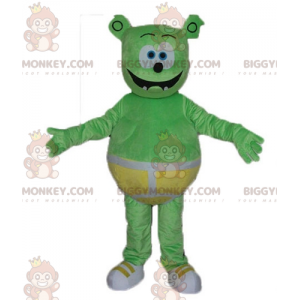 Kostým zeleného monstra Teddy BIGGYMONKEY™ maskota se žlutými