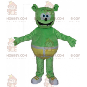Στολή μασκότ του Green Monster Teddy BIGGYMONKEY™ με κίτρινο σλιπ - Μασκότ αρκούδας - BIGGYMONKEY_03310 - BiggyMonkey.com