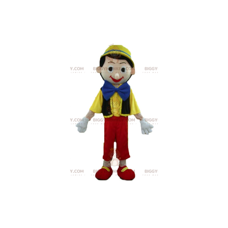 Pinocchio Famous Cartoon Character BIGGYMONKEY™ Mascot Costume