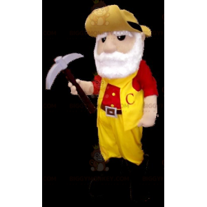 Miner Bearded Gold Digger BIGGYMONKEY™ Mascot Costume -
