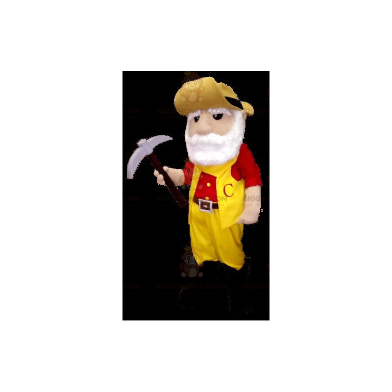 Kostým maskota hornického vousatého zlatokopa BIGGYMONKEY™ –
