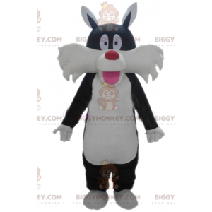 Sylvester Famous Cartoon Black Cat BIGGYMONKEY™ maskotkostume -