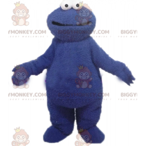 Sesamgatan Grover blå monster BIGGYMONKEY™ maskotdräkt -