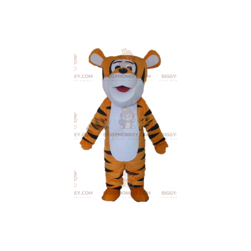 Traje de mascote Tigre Laranja Branco e Preto BIGGYMONKEY™ – Traje de mascote Tigre Laranja Branco e Preto BIGGYMONKEY™ –