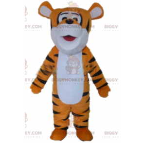 Kostým maskota tygr oranžovo-bílý a černý tygr BIGGYMONKEY™ –