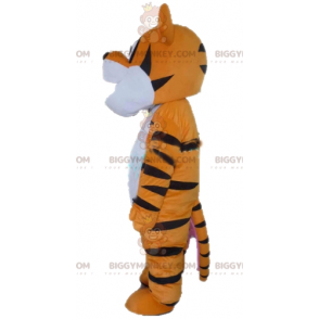 Tigger Orange hvid og sort Tiger BIGGYMONKEY™ maskotkostume -