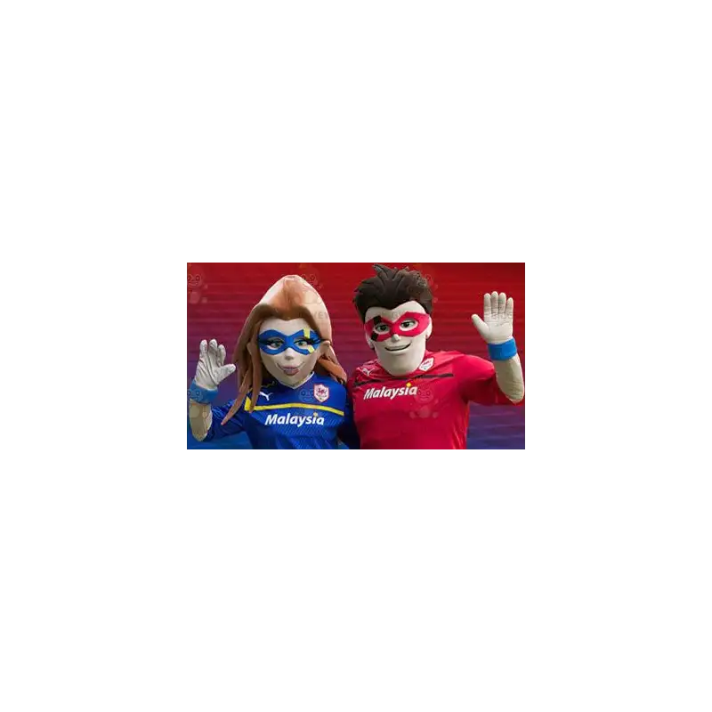 mascote do casal de super-heróis BIGGYMONKEY™s – Biggymonkey.com mascote do casal de super-heróis BIGGYMONKEY™s – Biggymonkey.com