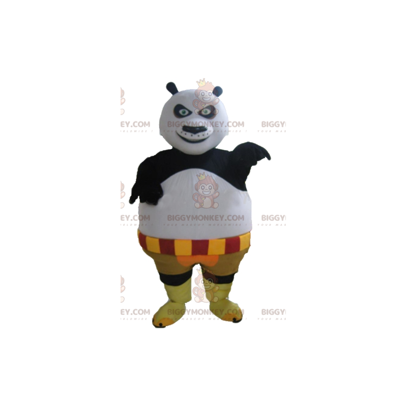 BIGGYMONKEY™ mascottekostuum van Po de beroemde panda uit de BIGGYMONKEY™ mascottekostuum van Po de beroemde panda uit de