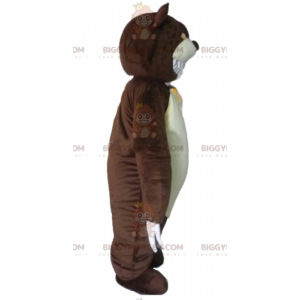 Traje de mascote BIGGYMONKEY™ de urso pardo feroz com garras grandes