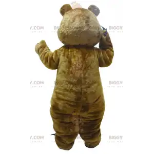 Brown and White Teddy Bear BIGGYMONKEY™ Mascot Costume with