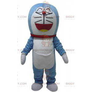 Doraemon beroemde manga blauwe kat BIGGYMONKEY™ mascotte